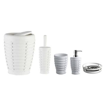 Primanova Palm Beyaz 5 Parça Banyo Seti