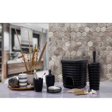 Primanova Palm Gri 5'li Banyo Seti