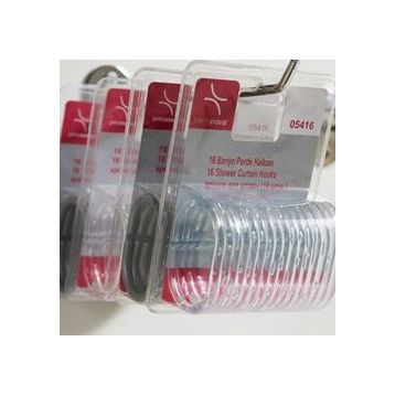 Primanova Plastik Şeffaf Perde Boru Halkası