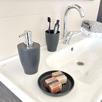 Primanova Pure Gri 3'lü Banyo Seti