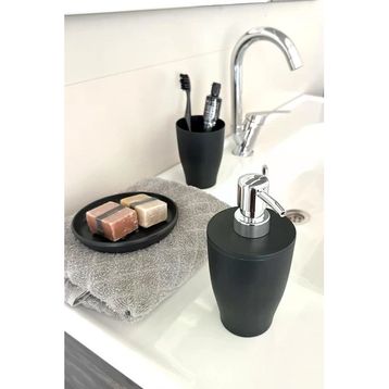 Primanova Pure Siyah 3'lü Banyo Seti