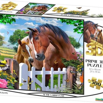 Prime 10046 3D At The Garden Gate 500 Parça Yetişkin Puzzle