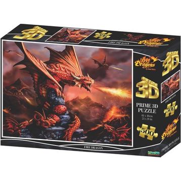 Prime 10090 3D Fire Dragon 500 Parça Yetişkin Puzzle