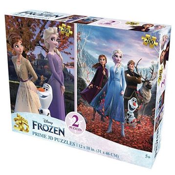 Prime 10226 3D Disney Frozen 2'li 200 Parça Puzzle