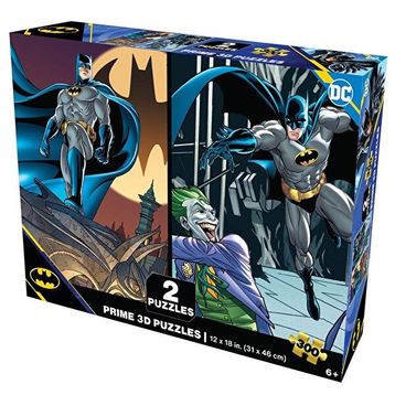 Prime 10230 3D Dc Comics Batman 2'li 300 Parça Puzzle