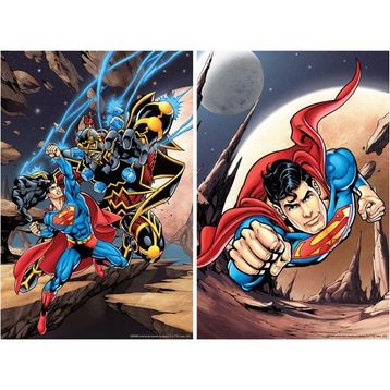 Prime 10239 3D Dc Comics Superman 2'li 300 Parça Puzzle