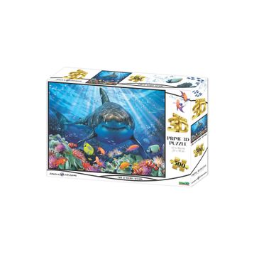 Prime 1036 3D Büyük Beyaz Köpekbalığı 500 Parça Yetişkin Puzzle