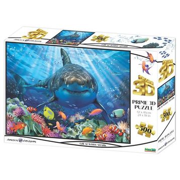 Prime 1036 3D Büyük Beyaz Köpekbalığı 500 Parça Yetişkin Puzzle