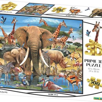 Prime 10455 3D Afrika 500 Parça Yetişkin Puzzle