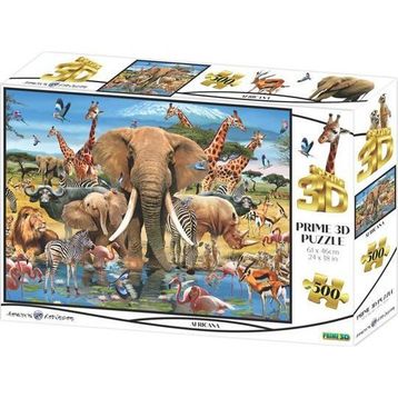 Prime 10455 3D Afrika 500 Parça Yetişkin Puzzle
