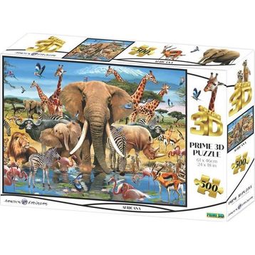 Prime 10455 3D Afrika 500 Parça Yetişkin Puzzle
