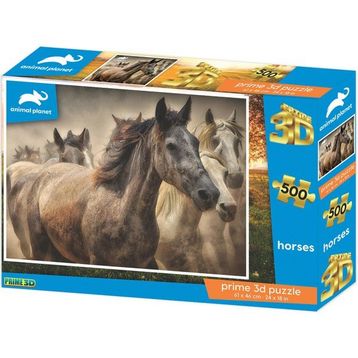 Prime 10481 3D Atlar 500 Parça Yetişkin Puzzle