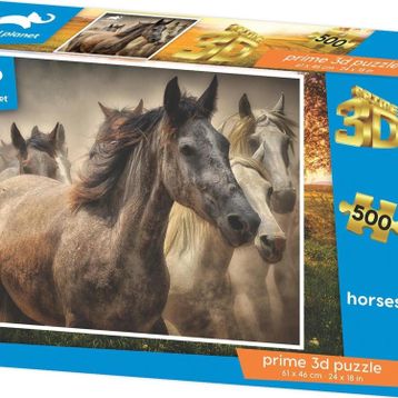 Prime 10481 3D Atlar 500 Parça Yetişkin Puzzle