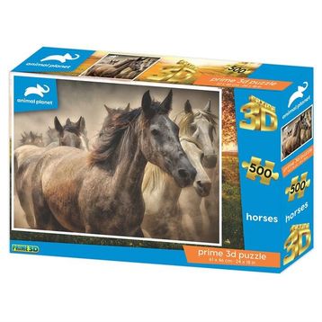 Prime 10481 3D Atlar 500 Parça Yetişkin Puzzle