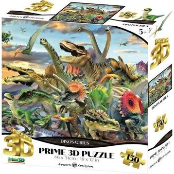 Prime 10889 3D Dinozorlar 150 Parça Puzzle