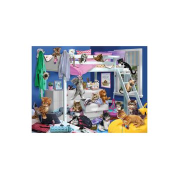 Prime 12236 3D Giordano Yatak Odası Kedileri 300 Parça Puzzle