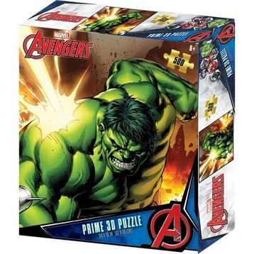 Prime 32672 3D Avengers The Hulk 500 Parça Yetişkin Puzzle