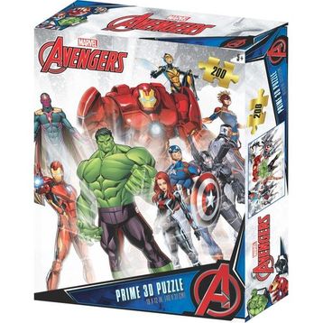 Prime 33033 3D Avengers 200 Parça Puzzle