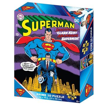 Prime 33203 3D Dc Comics Superman 300 Parça Puzzle