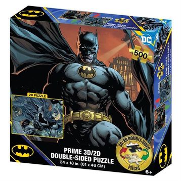 Prime 37581 3D Dc Comics Batman Çift Taraflı 500 Parça Puzzle