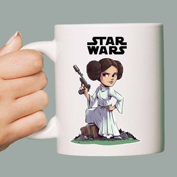 Princesa Leia Star Wars Baskılı Kupa Bardak