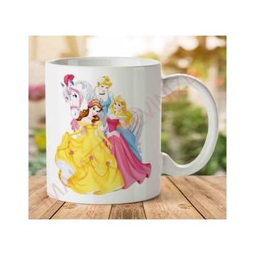 Princesses Çizgi Film Baskılı Kupa
