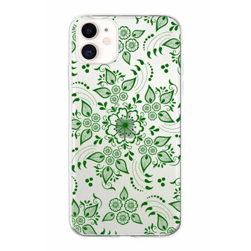 Printify Apple iPhone 11 ile Uyumlu Kapak Nostalji Desen - A Tasarımlı 1mm Fit Şeffaf Silikon Kılıf