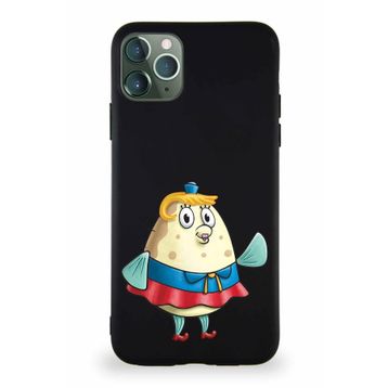 PrintiFy Apple Iphone 11 Pro Max Soft Premier Kapak Puff Tasarımlı Silikon Siyah Kılıf