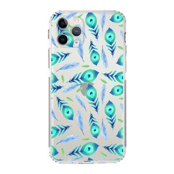 Printify Apple iPhone 11 Pro Uyumlu Nazar Boncuğu 3 Baskılı Kamera Korumalı Şeffaf Silikon Kılıf