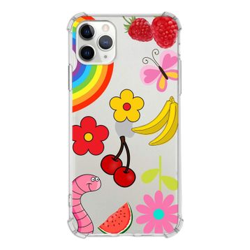 Printify Apple iPhone 11 Pro Uyumlu Water Color 5 Baskılı Şeffaf Köşe Korumalı Antişok Kılıf