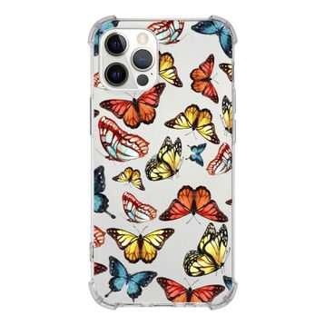 Printify Apple iPhone 12 Pro Max Uyumlu Water Color 2 Baskılı Şeffaf Köşe Korumalı Antişok Kılıf