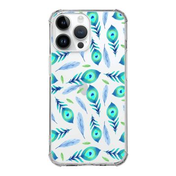 Printify Apple iPhone 14 Pro Uyumlu Nazar Boncuğu 3 Baskılı Şeffaf Köşe Korumalı Antişok Kılıf