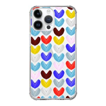 Printify Apple iPhone 14 Pro Uyumlu Water Color 1 Baskılı Şeffaf Köşe Korumalı Antişok Kılıf