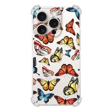 Printify Apple iPhone 15 Pro Water Color 2 Şeffaf Köşe ve Kamera Korumalı Korumalı Antişok Kılıf