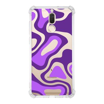 PrintiFy Huawei Mate 10 Lite Uyumlu Köşe Korumalı Antişok Kapak Renkli Desen Tasarımlı Şeffaf Kılıf