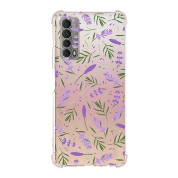 Printify Huawei P Smart 2021 Uyumlu Water Color 3 Baskılı Şeffaf Köşe Korumalı Antişok Kılıf