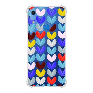 Printify Huawei Y6S Uyumlu Water Color 1 Baskılı Şeffaf Köşe Korumalı Antişok Kılıf