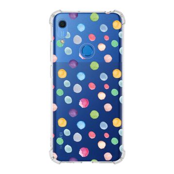 Printify Huawei Y6S Uyumlu Water Color 6 Baskılı Şeffaf Köşe Korumalı Antişok Kılıf