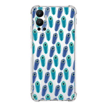 PrintiFy İnfinix Hot 12 Uyumlu Nazar Boncuğu 4 Baskılı Şeffaf Köşe Korumalı Antişok Kılıf