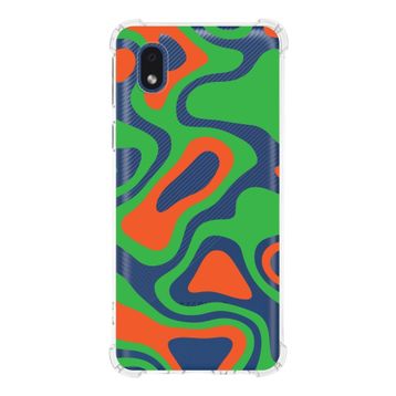 Printify Samsung Galaxy A01 Core Uyumlu Köşe Korumalı Antişok Kapak Renkli Desen Tasarımlı Şeffaf Kılıf