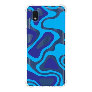 Printify Samsung Galaxy A01 Core Uyumlu Köşe Korumalı Antişok Kapak Renkli Desen Tasarımlı Şeffaf Kılıf