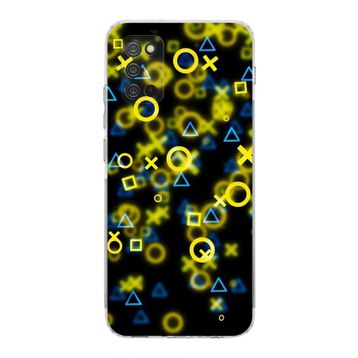Printify Samsung Galaxy A02s Uyumlu Kamera Korumalı Kapak Grafiti E Tasarımlı Şeffaf Kılıf