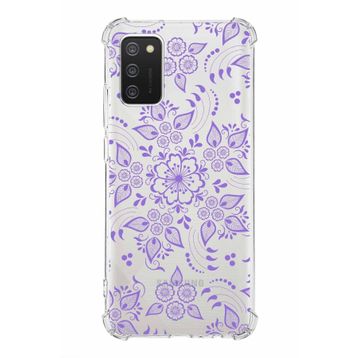 Printify Samsung Galaxy A02S Uyumlu Köşe Korumalı Antişok Kapak Nostalji Desen Tasarımlı Şeffaf Kılıf
