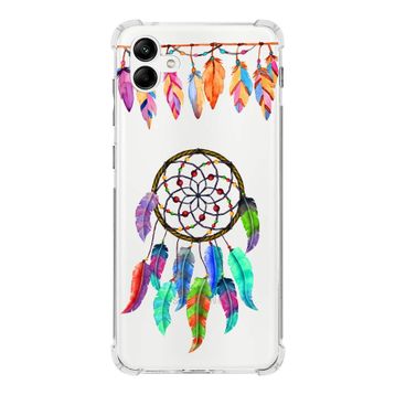 Printify Samsung Galaxy A04 Uyumlu Nazar Boncuğu 6 Baskılı Şeffaf Köşe Korumalı Antişok Kılıf