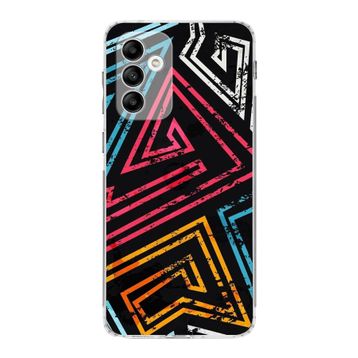 Printify Samsung Galaxy A05S Uyumlu Kamera Korumalı Kapak Grafiti B Tasarımlı Şeffaf Kılıf