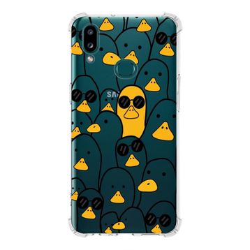Printify Samsung Galaxy A10s Uyumlu Köşe Korumalı Antişok Kapak Duck Tasarımlı Şeffaf Kılıf