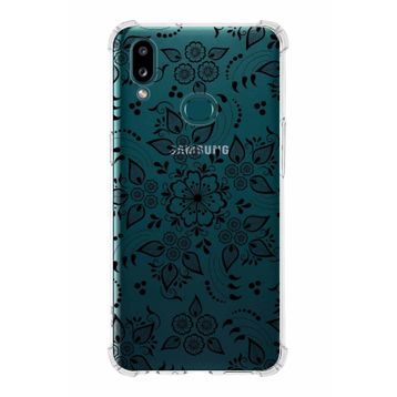 Printify Samsung Galaxy A10s Uyumlu Köşe Korumalı Antişok Kapak Nostalji Desen Tasarımlı Şeffaf Kılıf