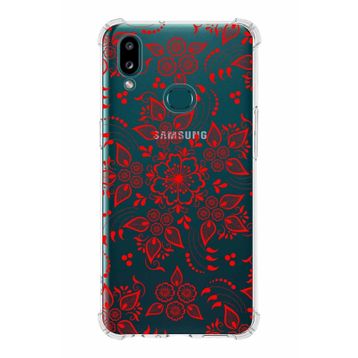 Printify Samsung Galaxy A10s Uyumlu Köşe Korumalı Antişok Kapak Nostalji Desen Tasarımlı Şeffaf Kılıf