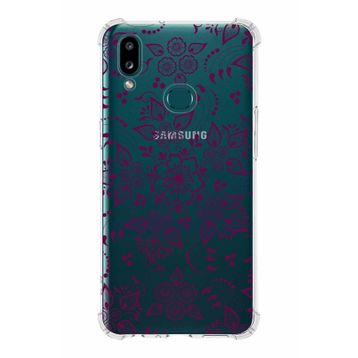 Printify Samsung Galaxy A10s Uyumlu Köşe Korumalı Antişok Kapak Nostalji Desen Tasarımlı Şeffaf Kılıf