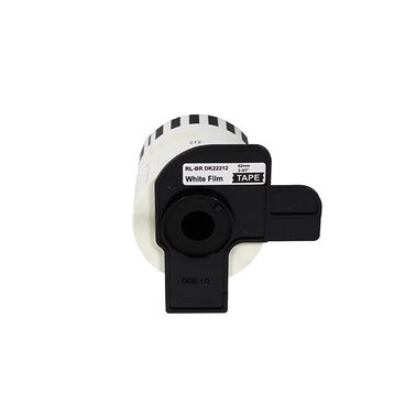 Printpen Brother DK-22212 P-Touch 62 mm 15.24 m Sürekli Film Yüzeyli Beyaz Etiket